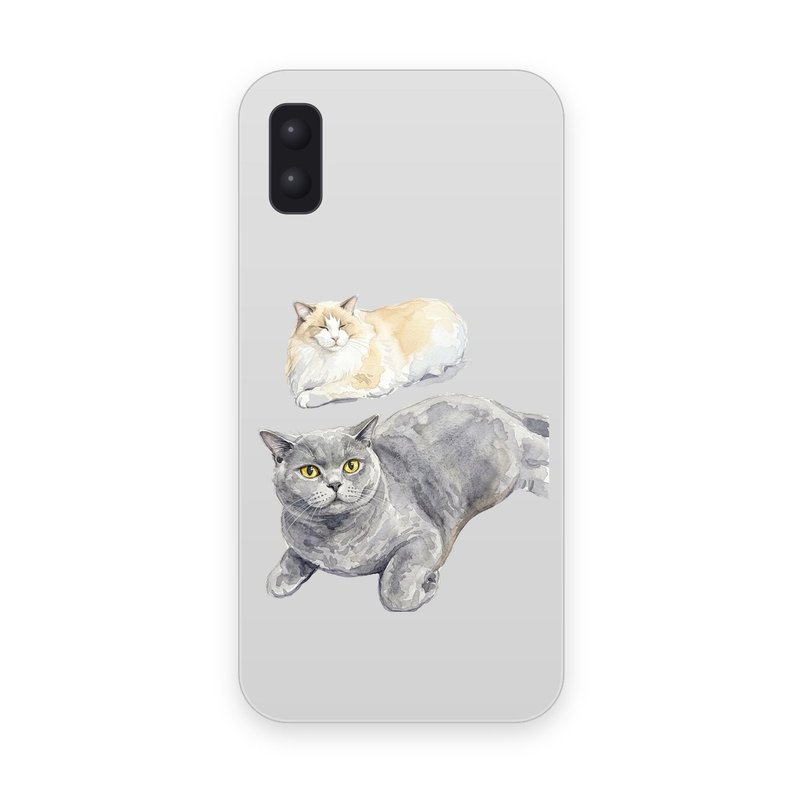 iPhone X / XS用ペット写真スマホケースの作例